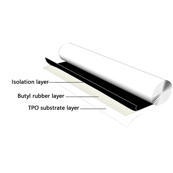 Self-Adhered TPO Waterproofing Membrane