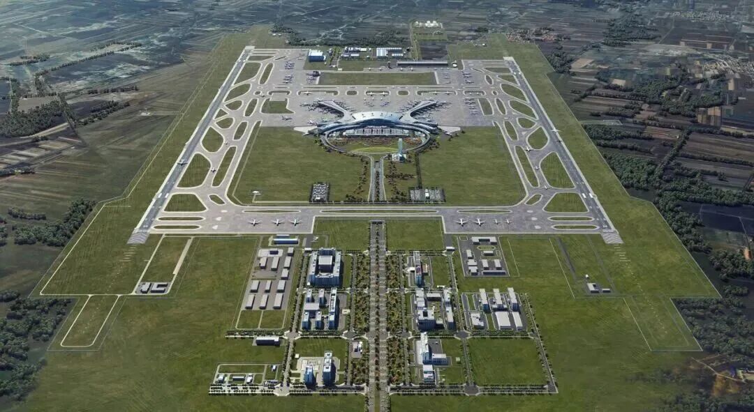 Aerial view of Hohhot Shengle International Airport1